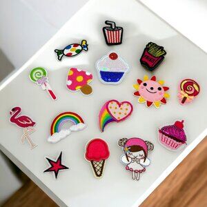 NWOT Libiline Assorted Sequined Sew-On/Iron-On Embroidered Patches